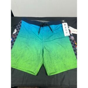 Hurley Phantom Men's Board Shorts Size 30 Eco NASCAR Finish Line‎